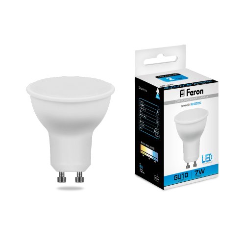 Лампа светодиодная Feron LB-26 MR16 Софит GU10 220В 7Вт 6400К  картинка 